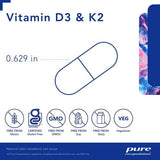 Pure Encapsulations Vitamin D3 & K2